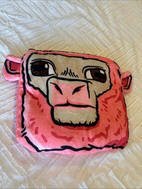 2-in-1 A Minecraft Movie Themed Pink Sheep Pillow Pouch Blanket
